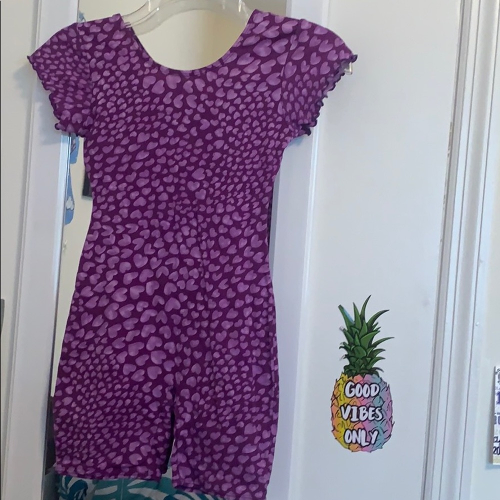 Purple gymnastics / dance leotard